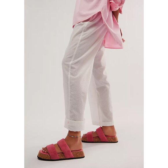 🎉LAST CHANCE🎉 FREE PEOPLE Fairmount Flared Sandals / Watermelon - Picture 2 of 10